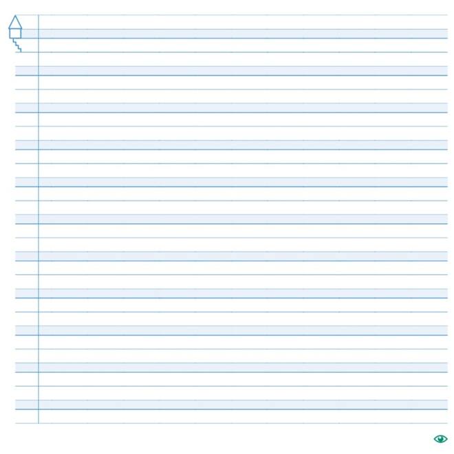 Pennenstreken 3 groep 4-5 lijntjesschrift verbonden schrift (6-4-6) (5 stuks)